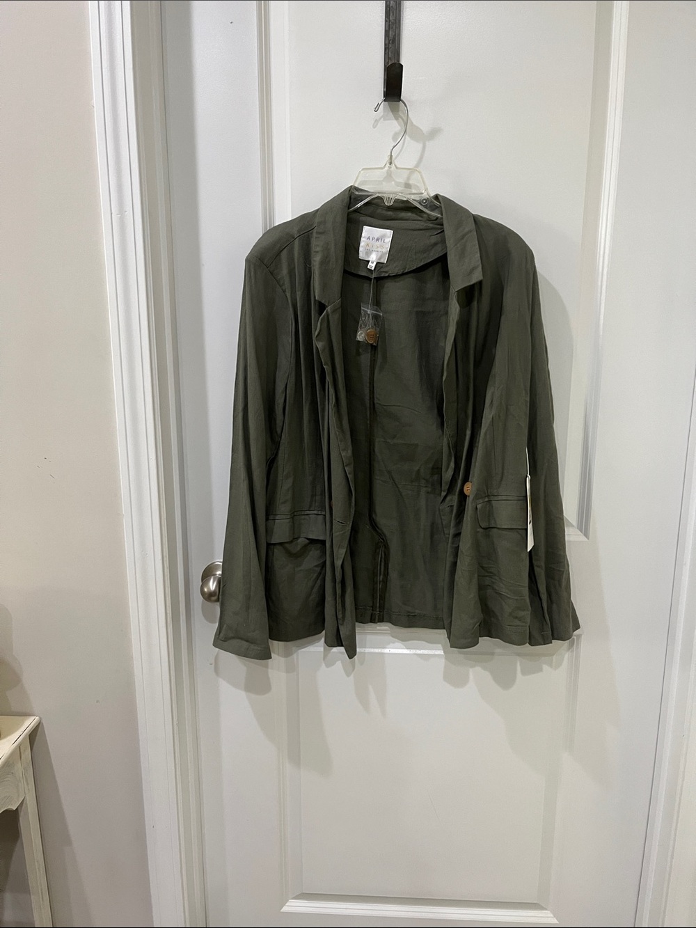 Olive Utility Blazer Jacket